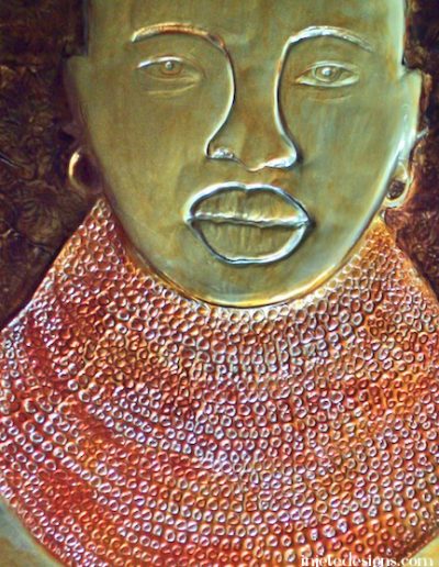 African Art Painting Turkana Woman by Injete